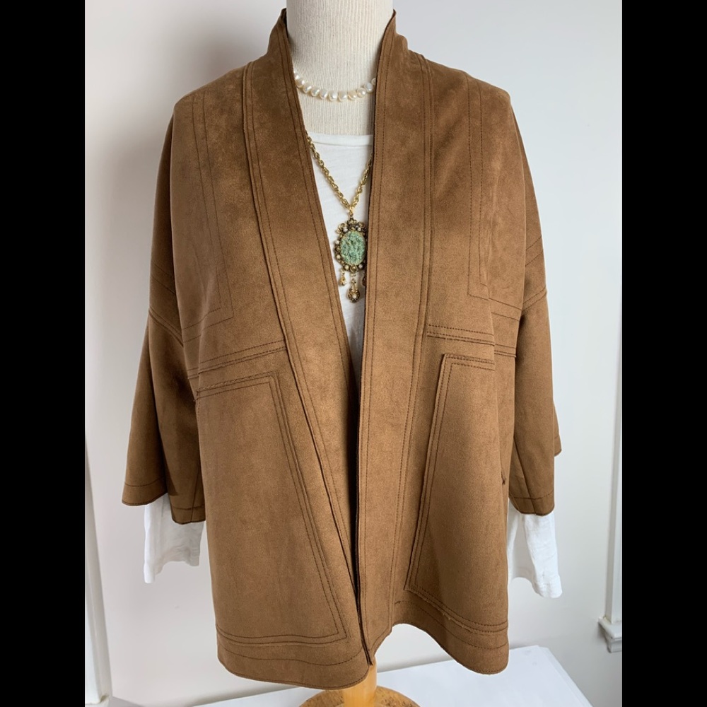 Anthropologie Faux Suede Jacket